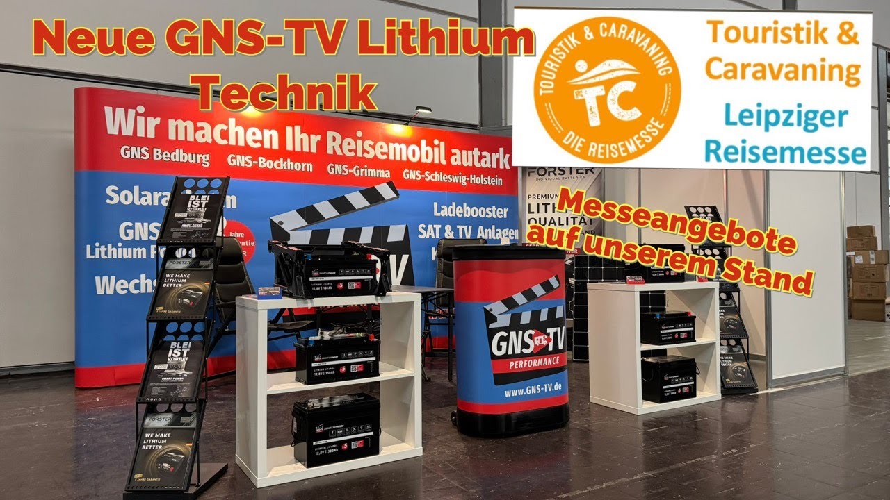 GNS TV auf der Messe Leipzig mit neuer Lithium Technik😎 Halle 5 Stand F 01