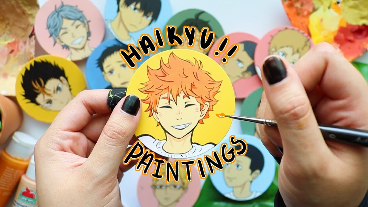 🏐HAIKYU!! Karasuno Team Members- Little Paintings🏐