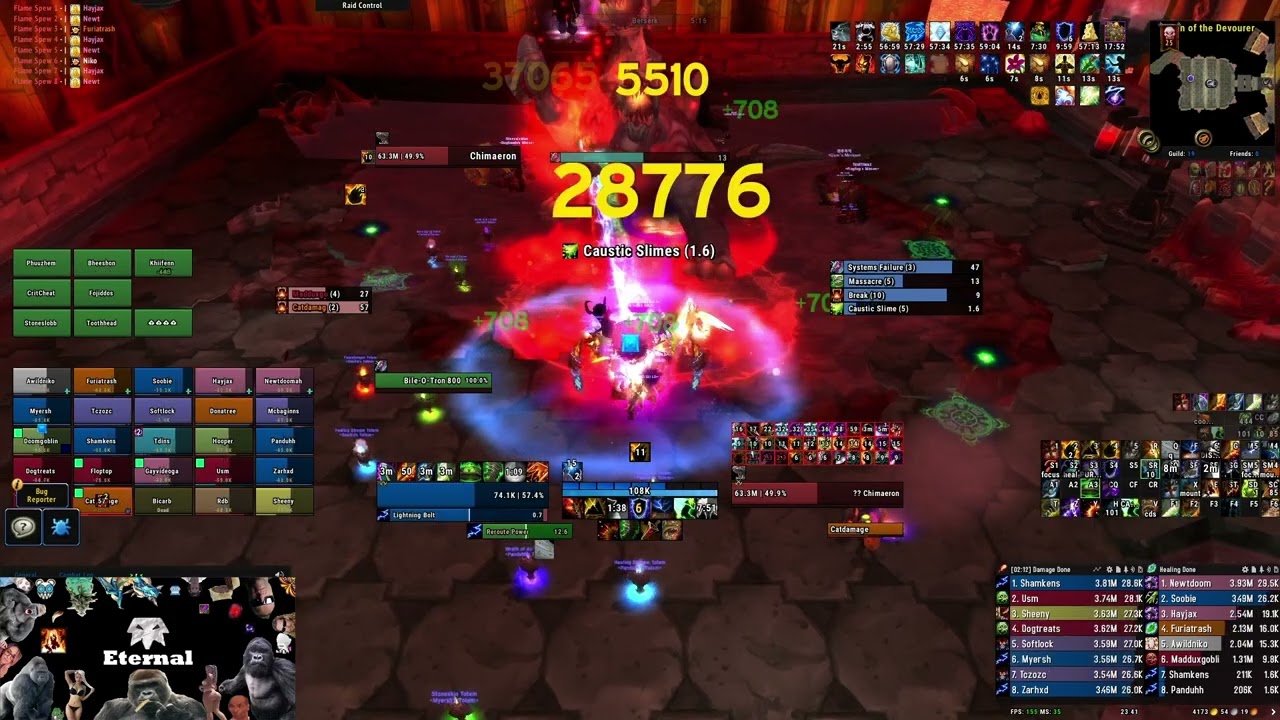 Chimaeron Heroic 25m | Blackwing Descent | Elemental Shaman PoV | Cataclysm Beta