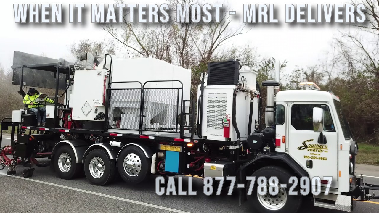 MRL Thermoplastic Striping Truck