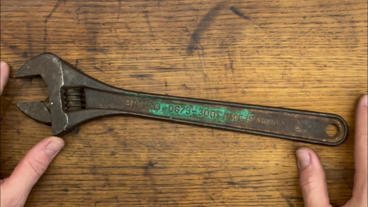 Rusty old wrench restoration