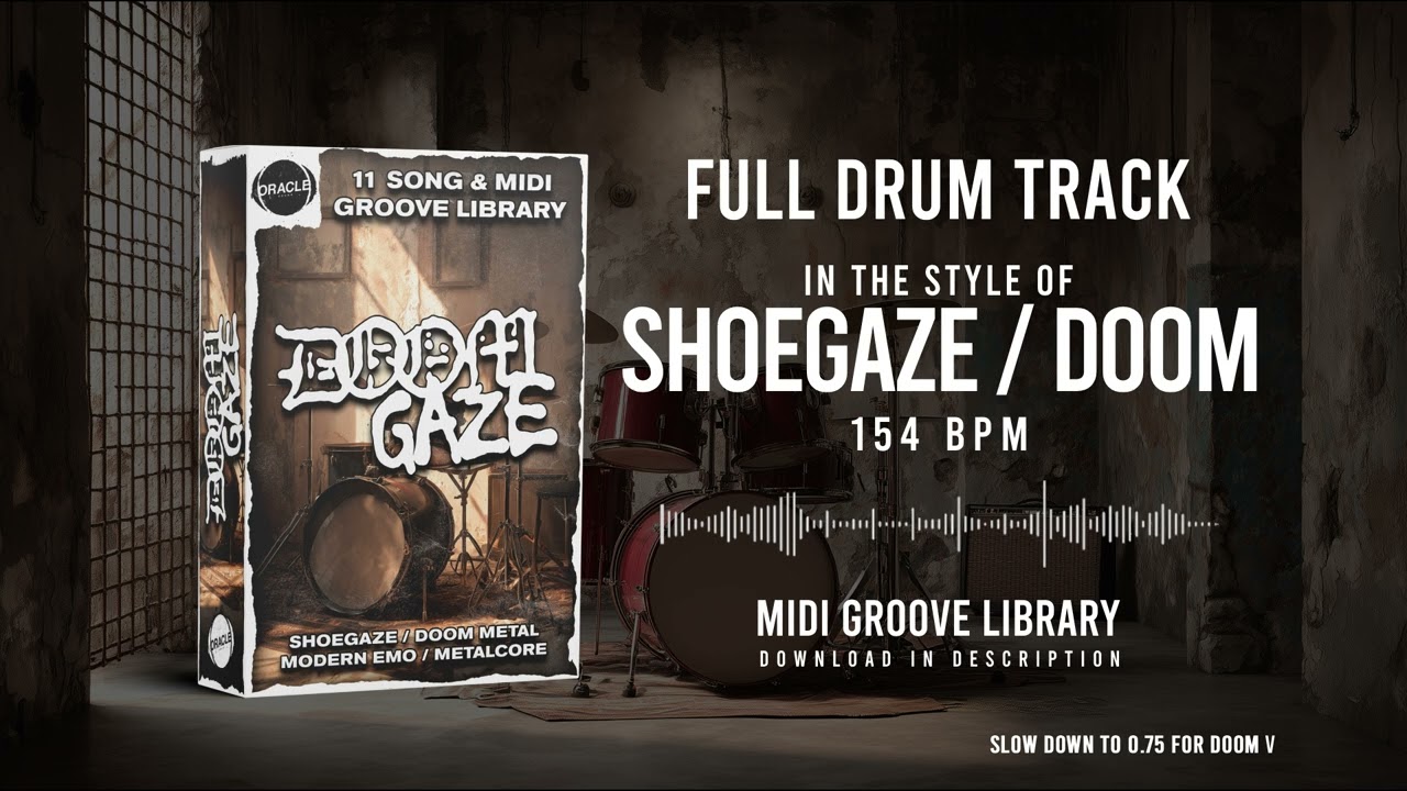 154BPM DOOM / SHOEGAZE / STONER DRUM TRACK