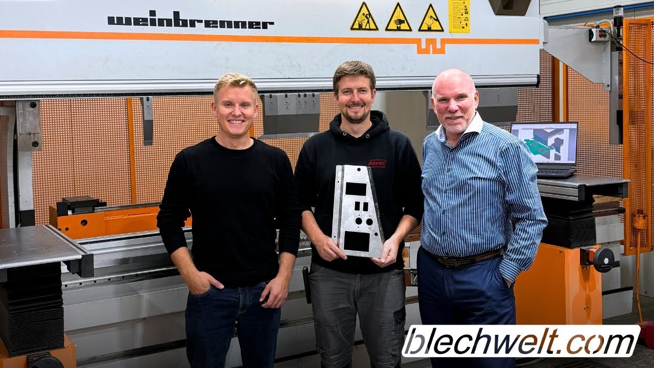 Wie @pepecgmbh mit unserer Biegesimulation 3D Bauteile programmiert • Weinbrenner • blechwelt.com