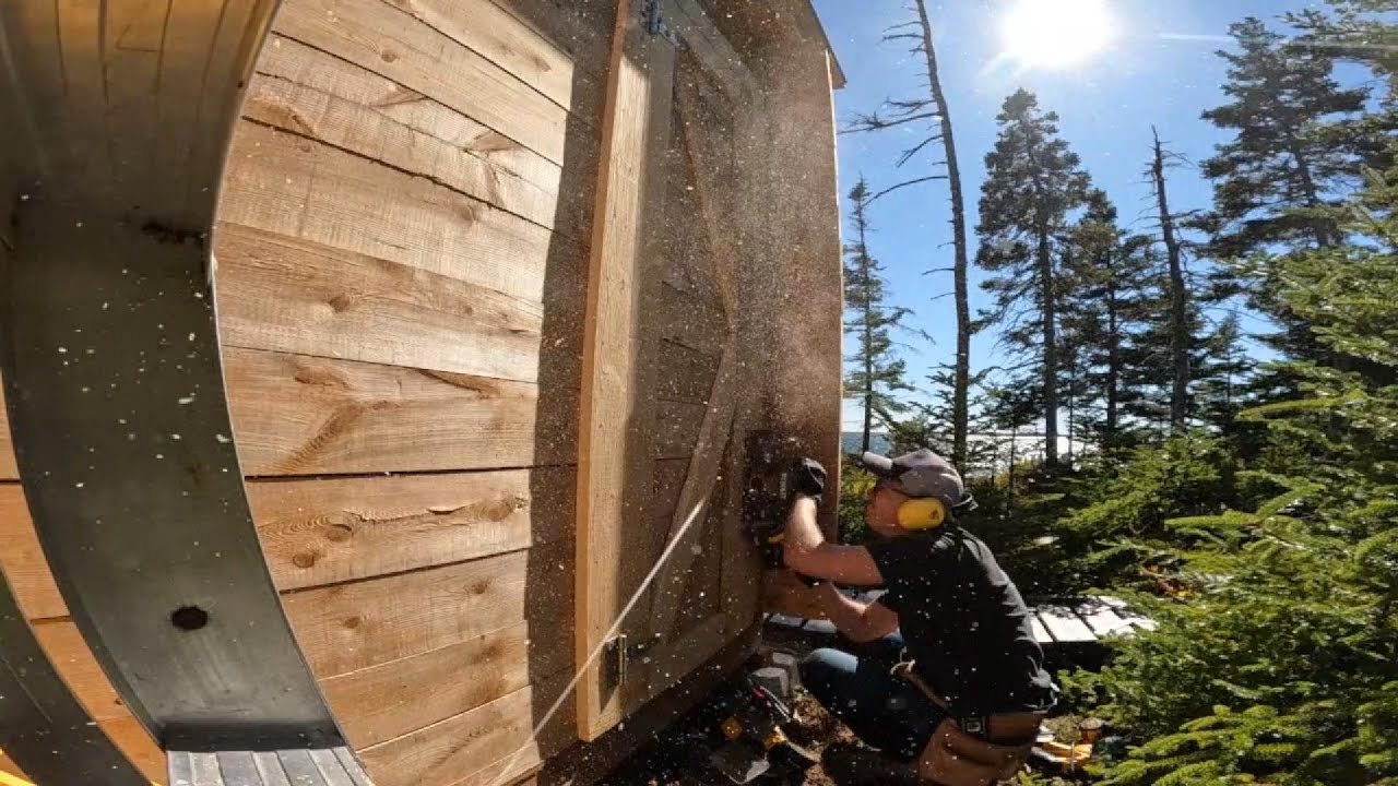 Remote Off Grid Sauna Project in the Canadian Wilderness!