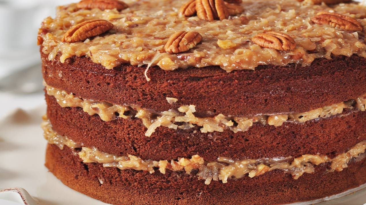 German Chocolate Cake Recipe Demonstration - Joyofbaking.com