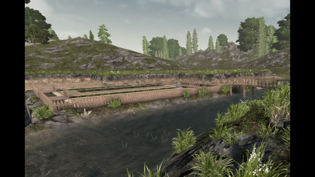 7 days to die. Testing water physics to create irrigation ditches at the farm.
