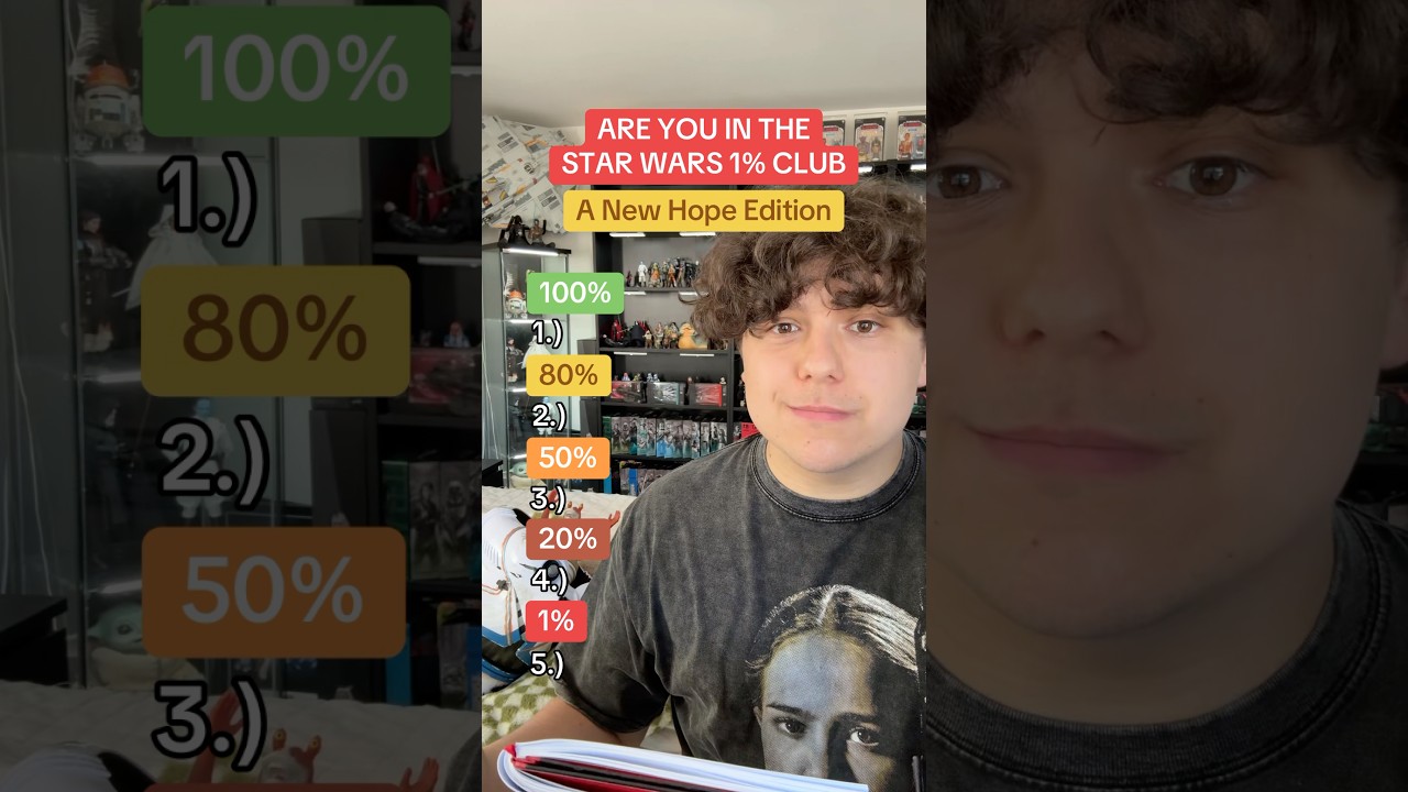 STAR WARS A NEW HOPE 1% QUIZ 🤔 #starwars #anewhope #trivia #challenge #starwarstrivia