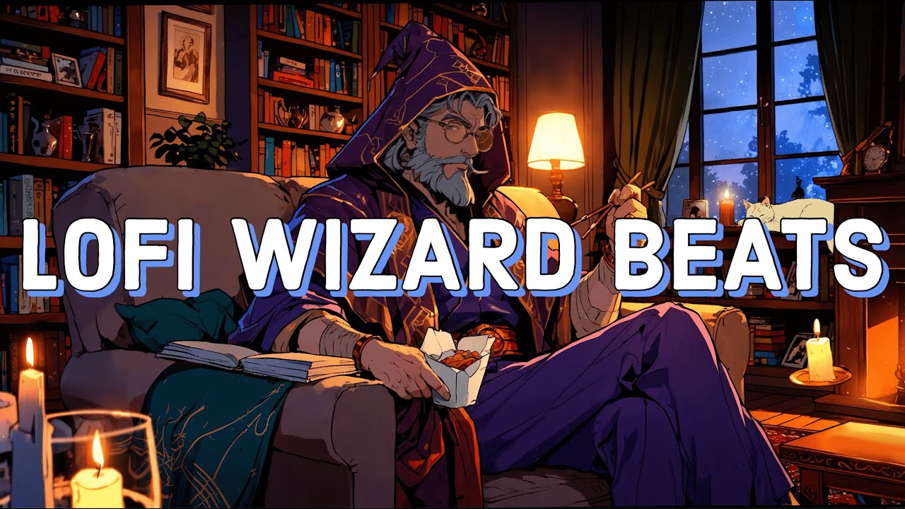 Wizard's Lofi - ✨🌧️Lofi Beats to Study, Relax, or Unwind to [RAIN & FIRE SOUNDS]🔥✨