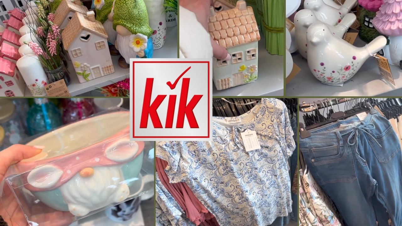 Przegląd półek w KiK/Śliczne wiosenne domki 🌸Przegląd ubrań