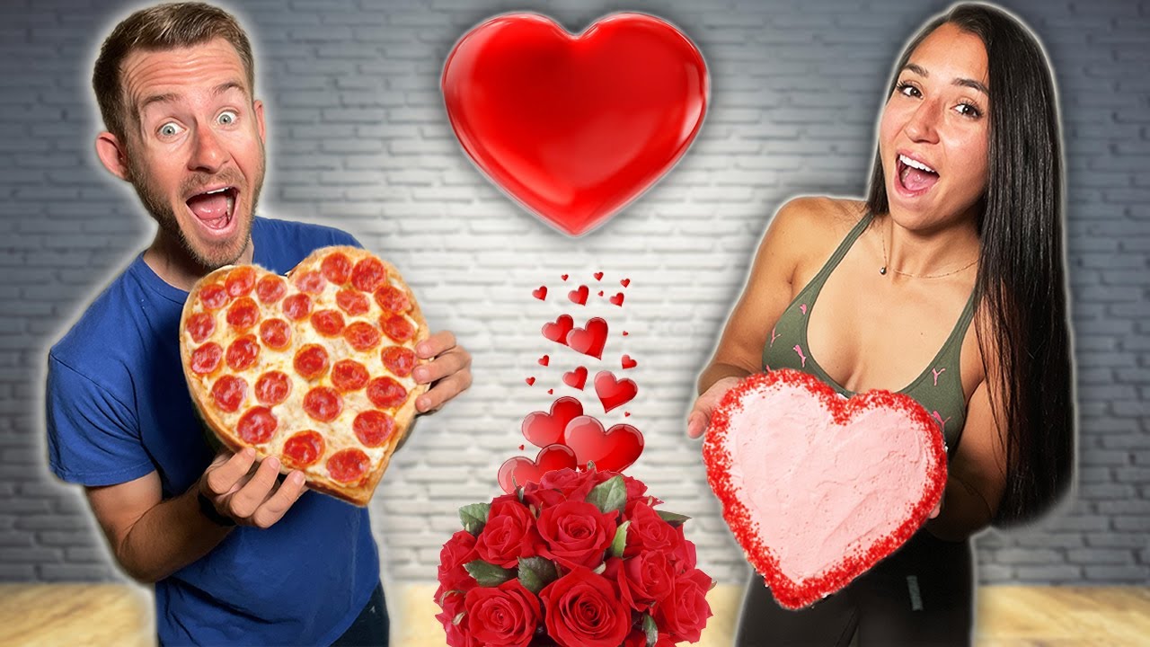 Eating ONLY Heart Shaped Foods For Valentines Day!