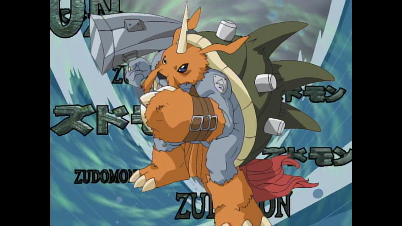 Ikkakumon Digivolves to Zudomon - Digimon Adventure [1999]