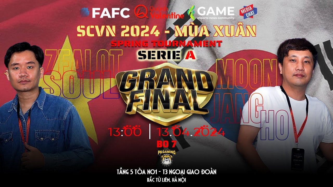 SCVN 2024 - Mùa Xuân - Series A - CHUNG KẾT - ZealotSoul ( VIỆT NAM ) Vs Moon Jang  Ho ( HÀN QUỐC )