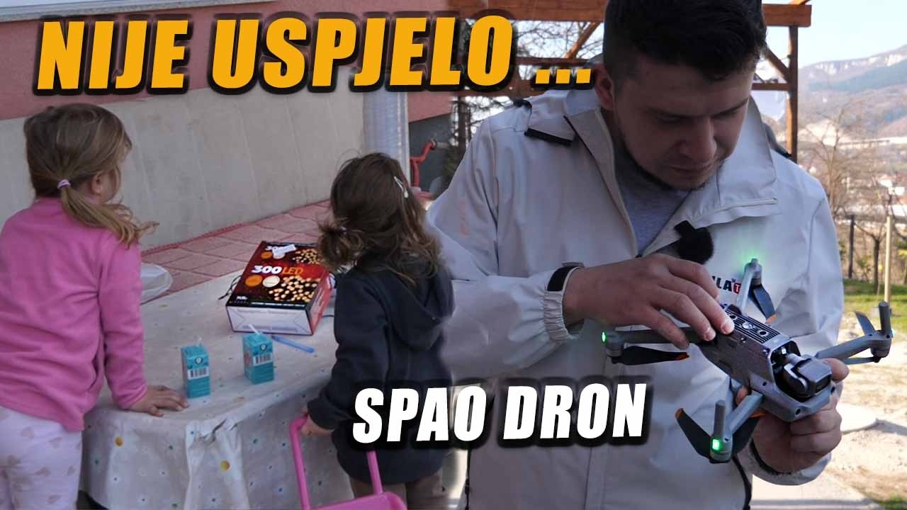 PAD DRONA - Neuspjelo ukrašavanje dvorišta.