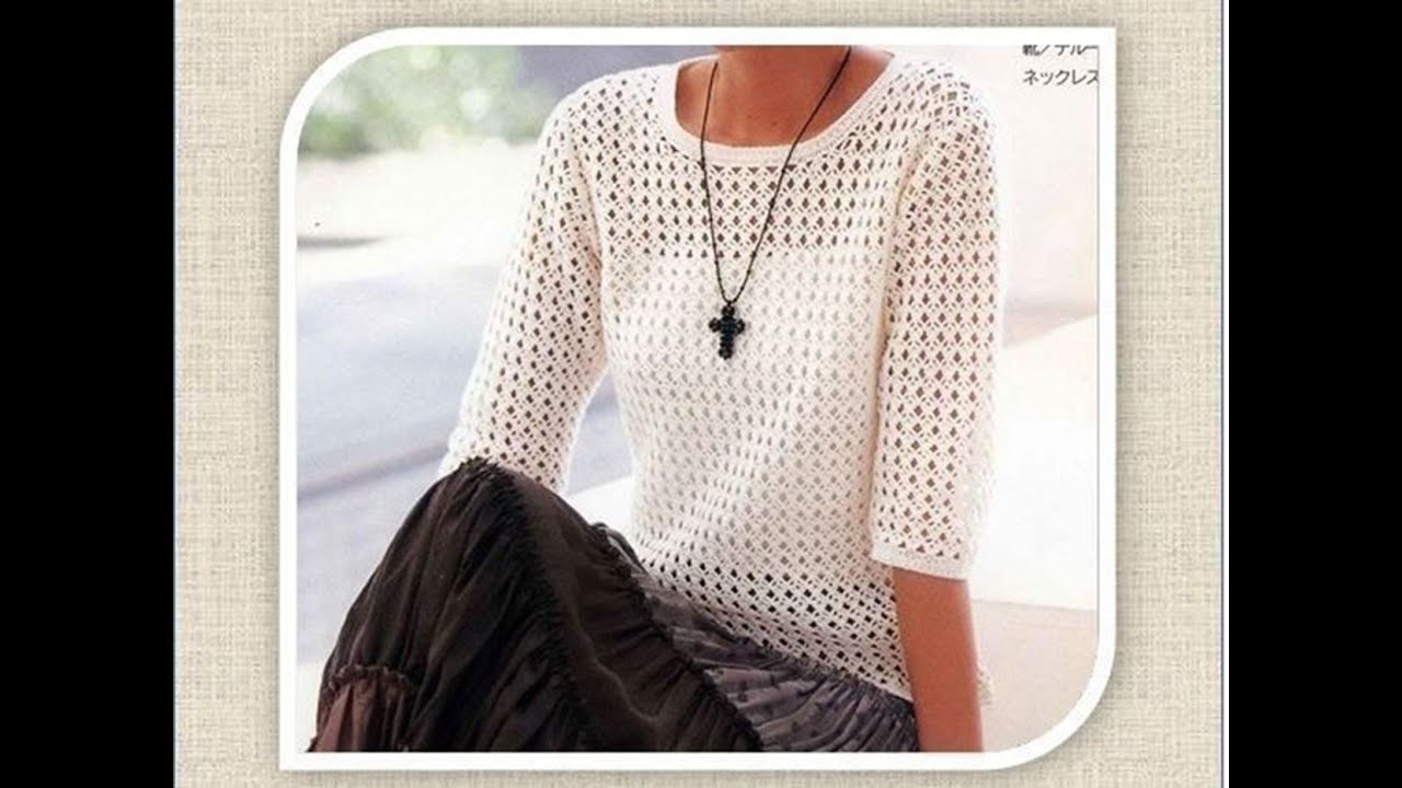Increible! La puntada mas facil para hacer una blusa a crochet
