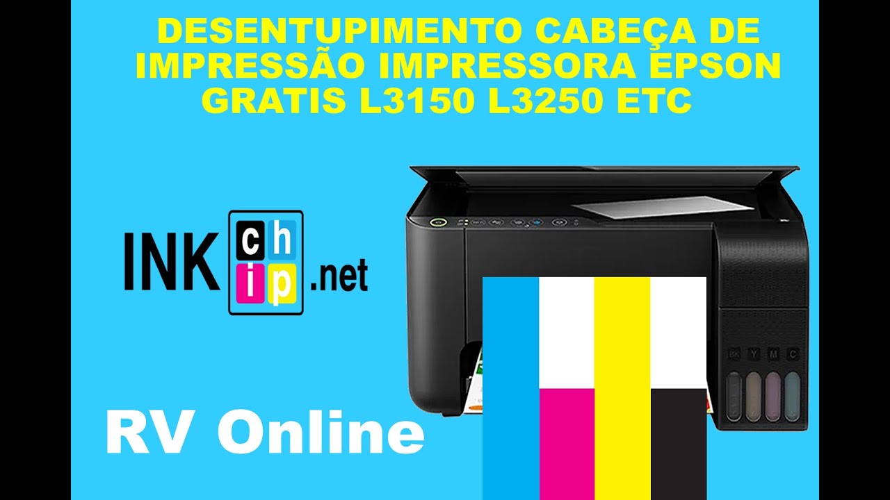 DESENTUPIMENTO CABEÇA DE IMPRESSÃO IMPRESSORA EPSON GRATIS L3150 L3250 L3110 L355 L4150 L4160 ETC