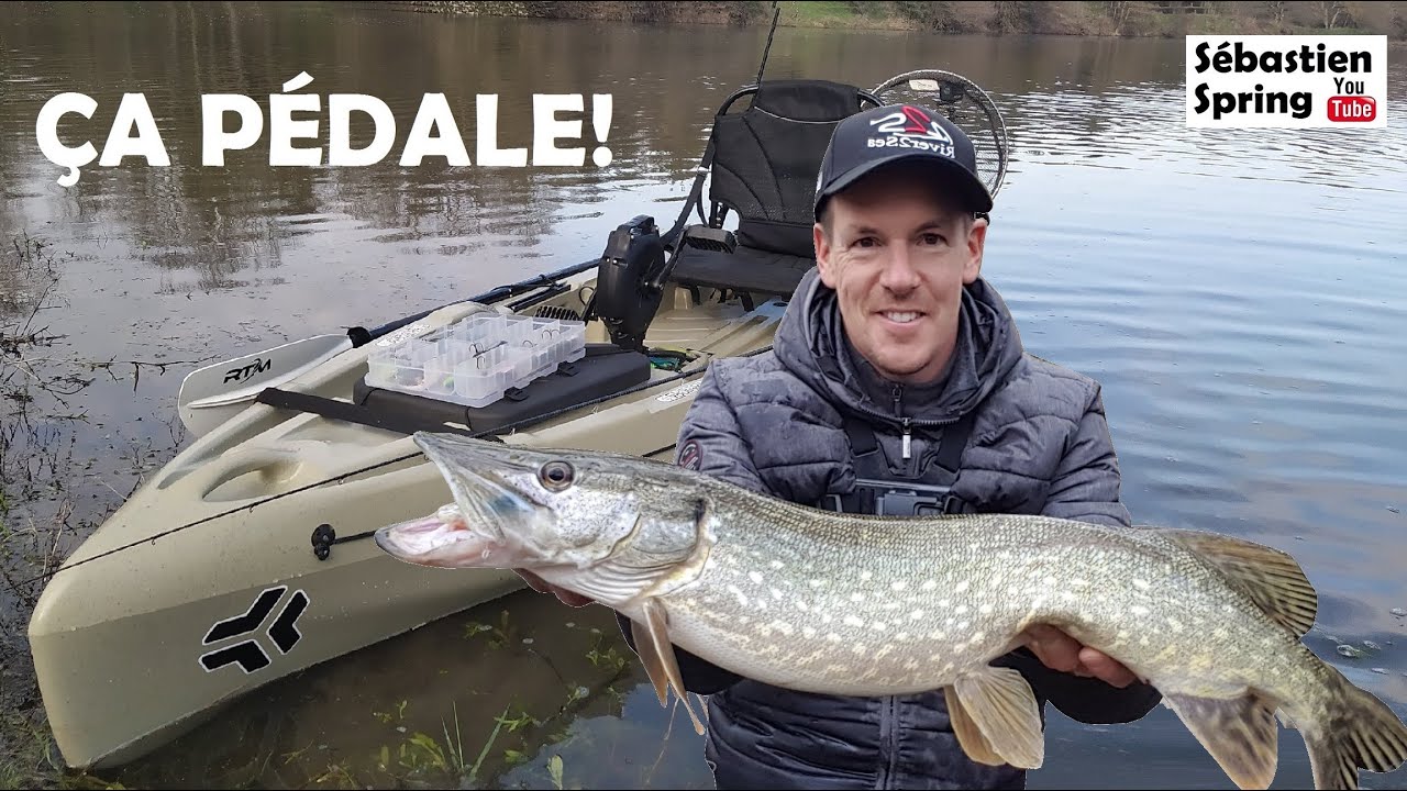 Je PÊCHE avec le nouveau kayak à PÉDALES de chez RTM! 😀