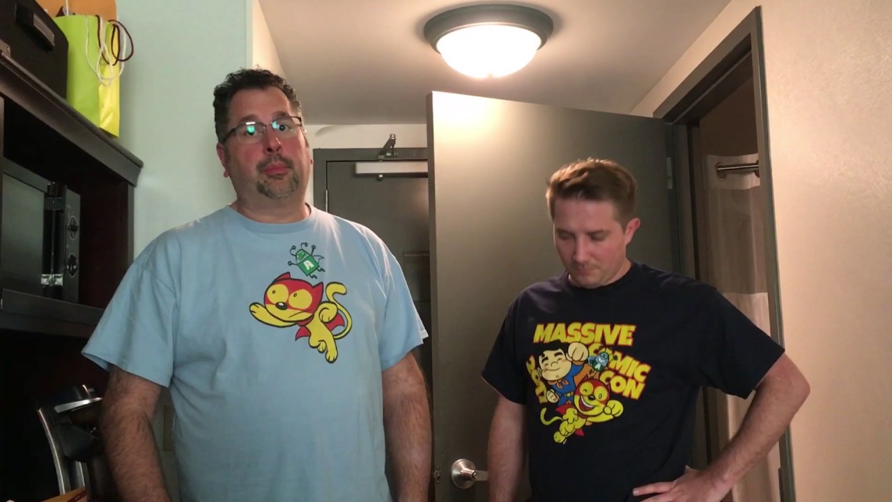 Franco and Scoot makin' comics for Patreon