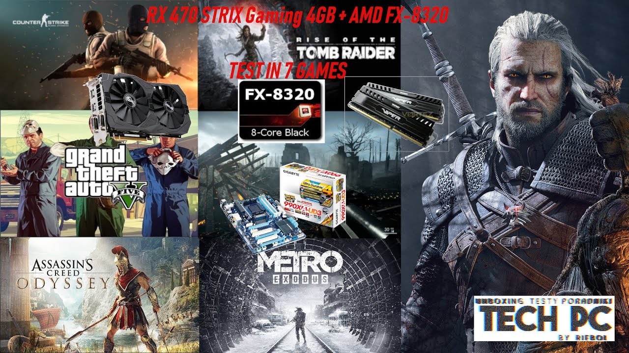 AMD FX-8320 + Radeon RX 470 STRIX 4GB - Test w 7 grach