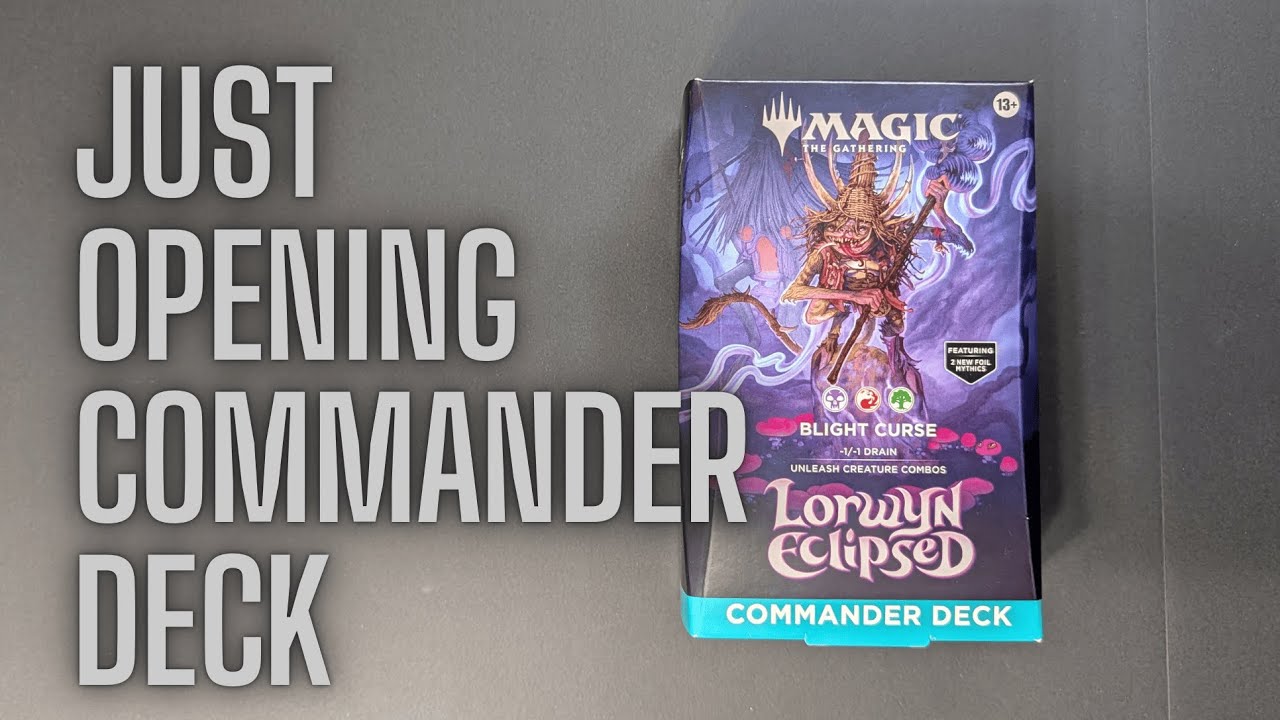 MTG Lorwyn Blight Curse Commander Deck Opening | Full ASMR Unboxing