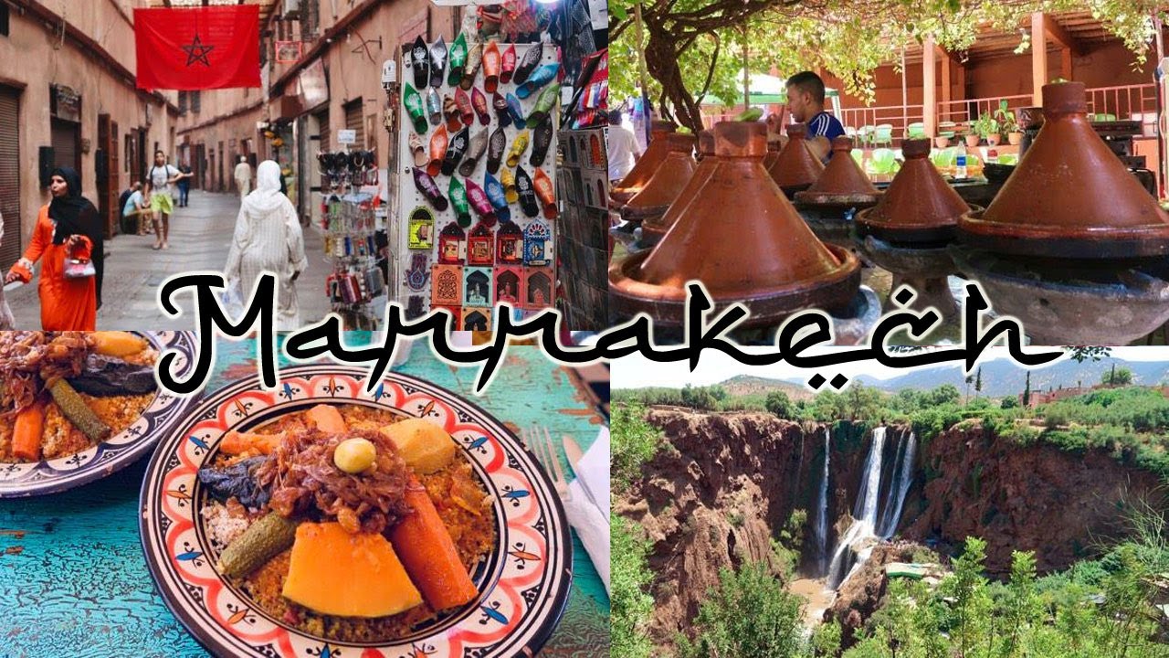 Marrakech, Maroc🌴Souk, bouffe et cascades d'Ouzoud