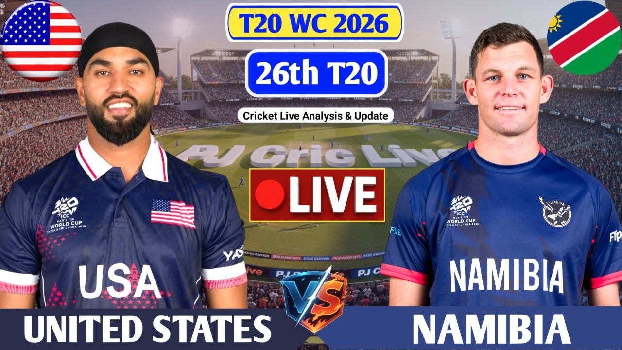 United States Vs Namibia 26th T20 Match | Live Score Analysis & Discussion | USA vs NAM T20 Match