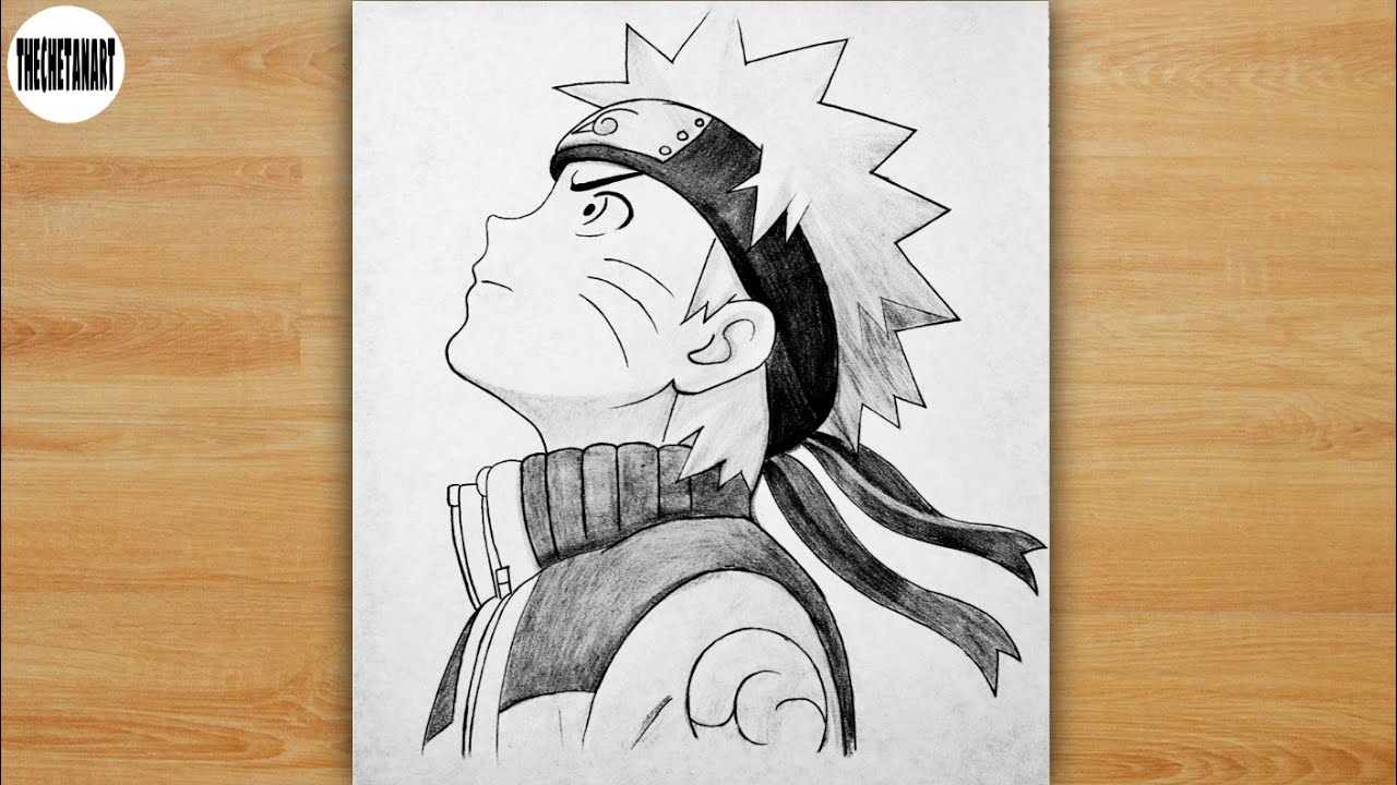 How to Draw Naruto Uzumaki Side Face | Anime Drawing Tutorial