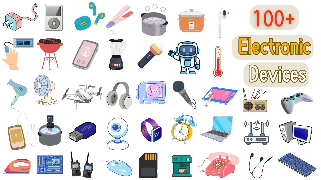 Electronic Devices Vocabulary |  Learn 100+ Electronic Devices Names in English #electronic #device