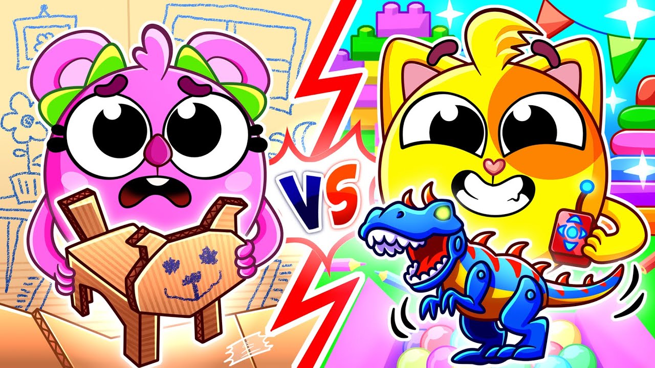 Let&rsquo;s Play with Cardboard Toys & Cars! 🚗 Fun Adventure | Kids Songs & Nursery Rhymes | Baby Zoo