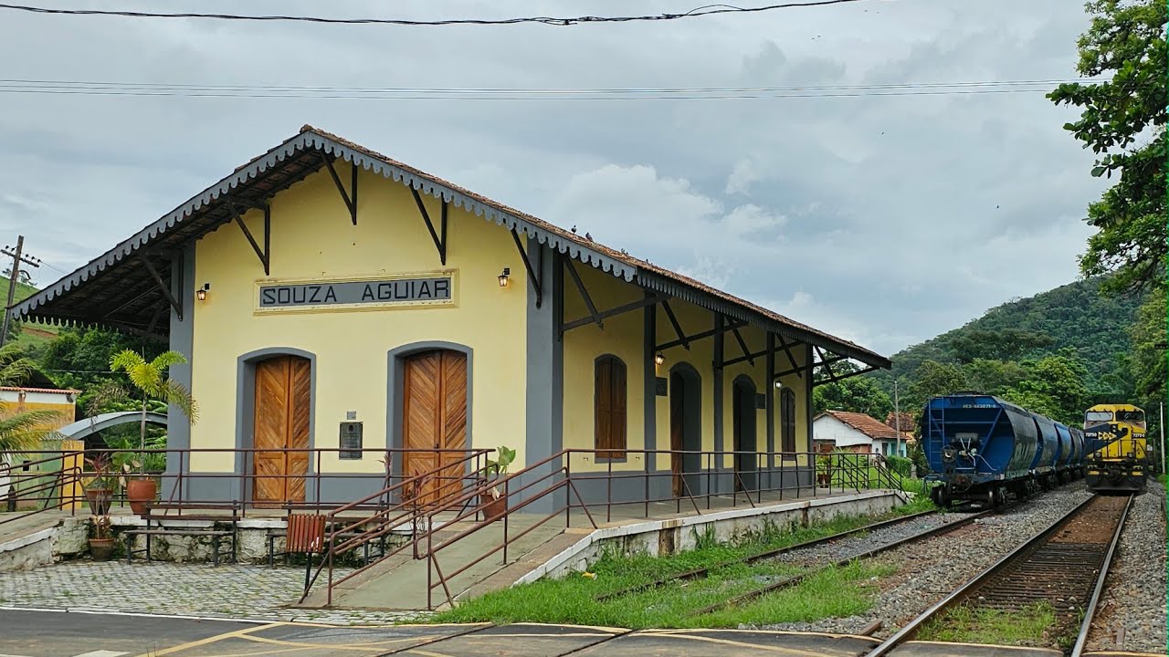 Recuo e corte de trem com 4 locomotivas e 272 vagões em manobra rara neste trecho ferroviário...