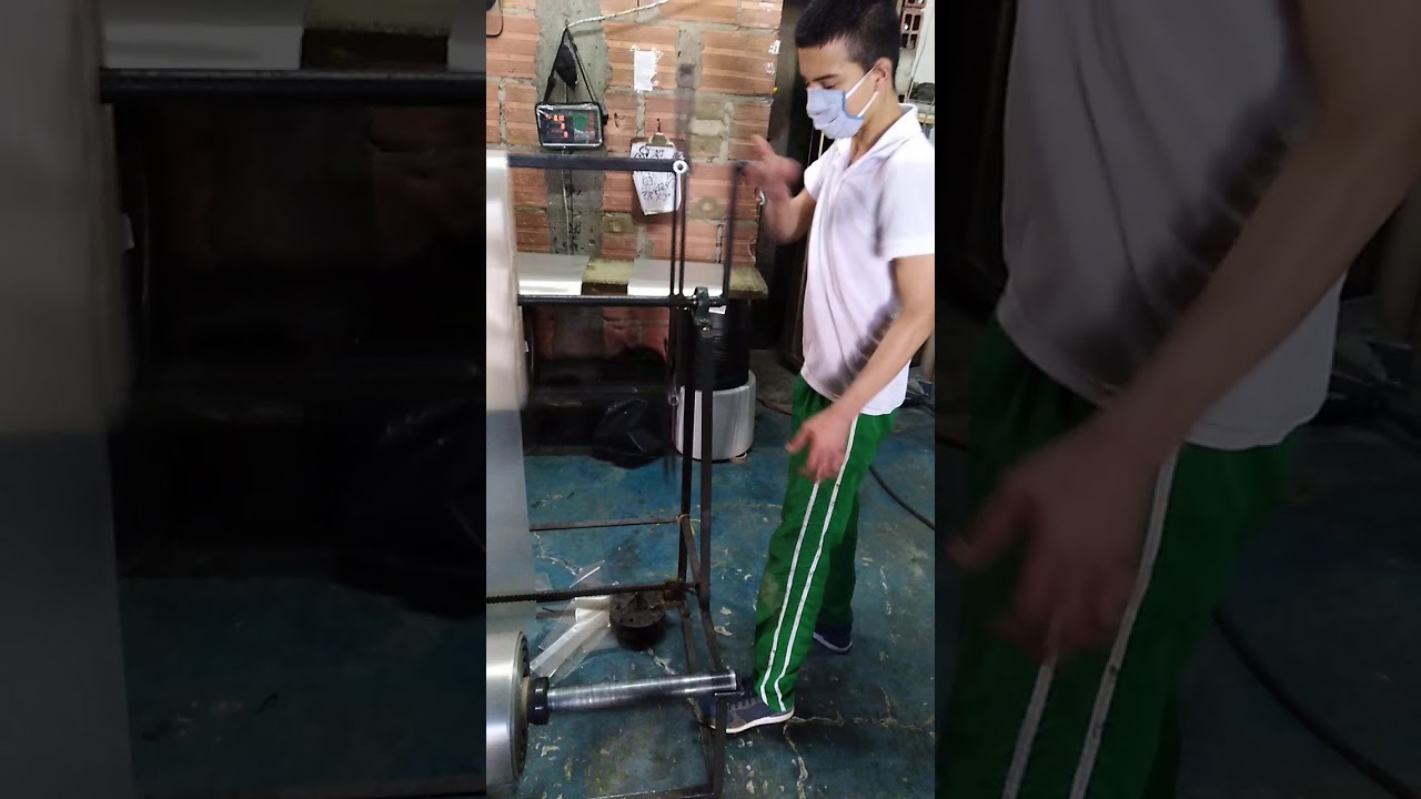 Maquina para cortar bolsa manual