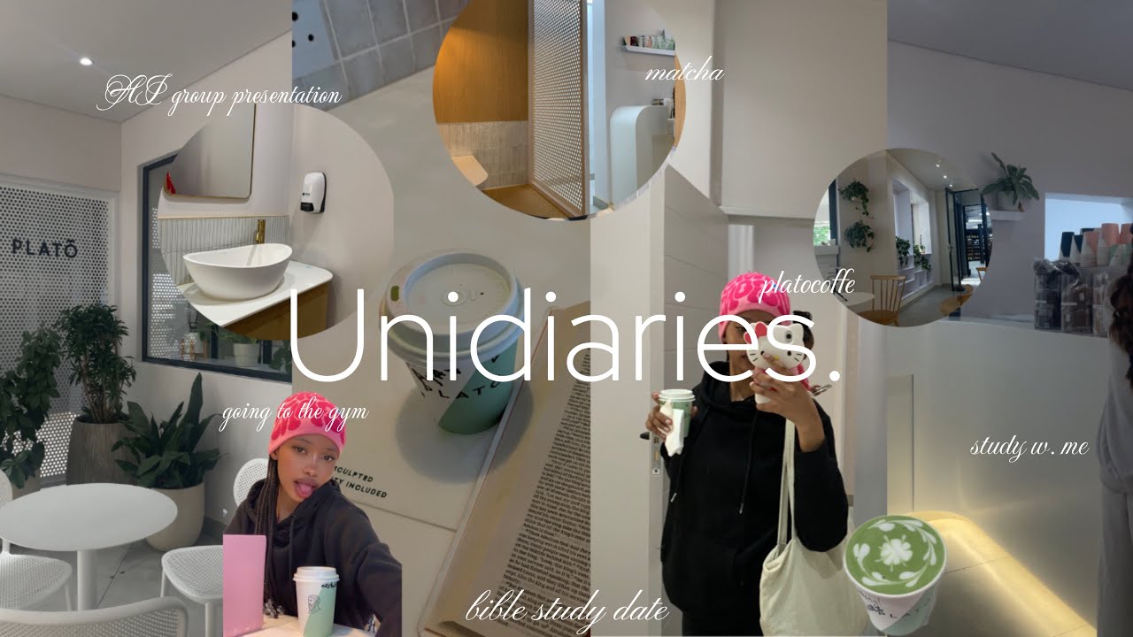 UNIDIARIES 🎀 AI group presentation, bible study, gym, study w. me & more