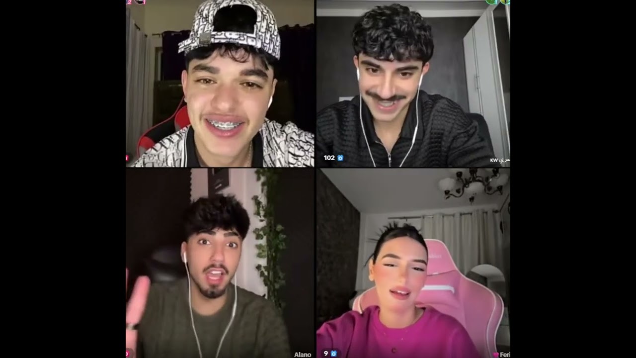 احمد وليد رباعي مع الان وحسن الشمري وفريال الجزائرية والان جاب العيد فيها ههههههه