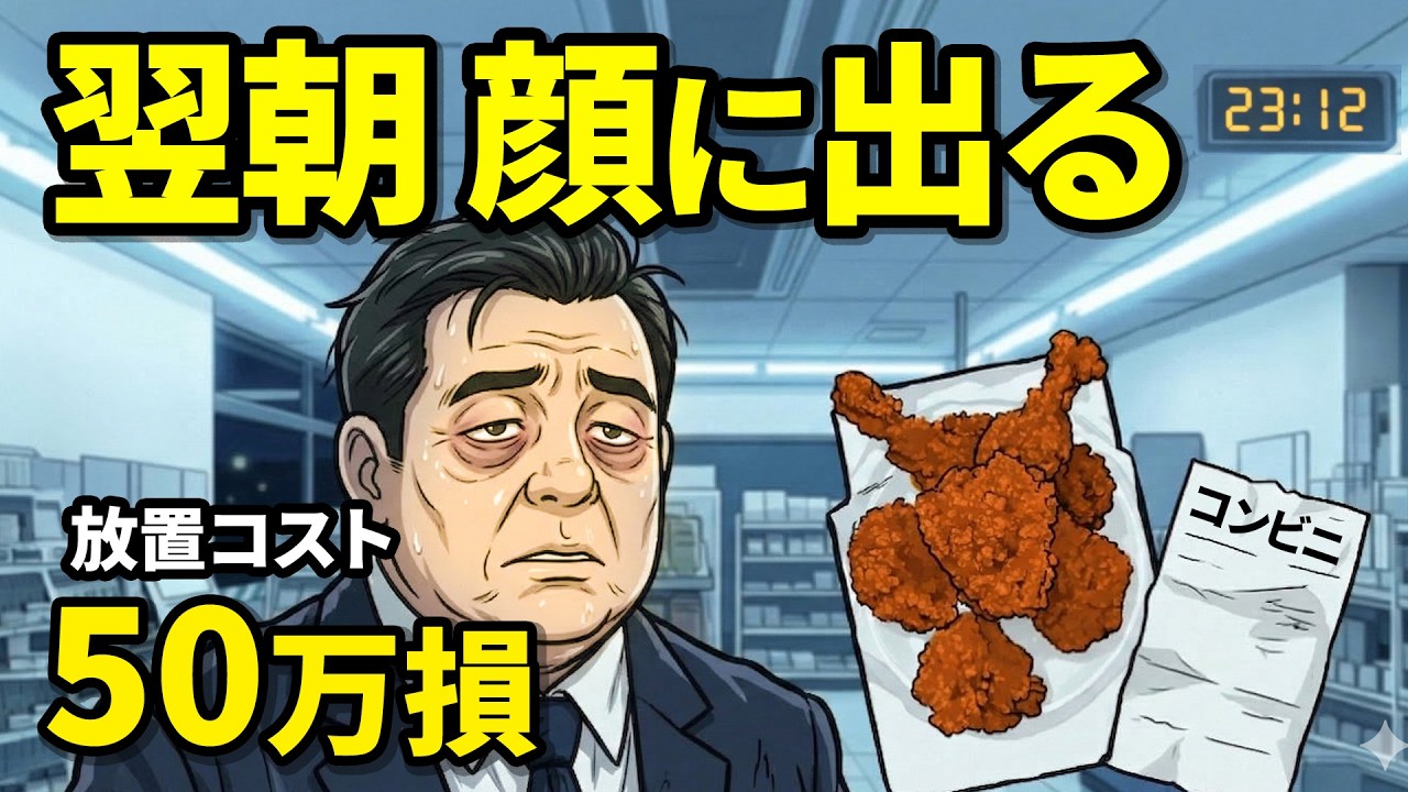 【残業の罠】23時のコンビニ飯で、翌朝「疲れて見える上司」になる