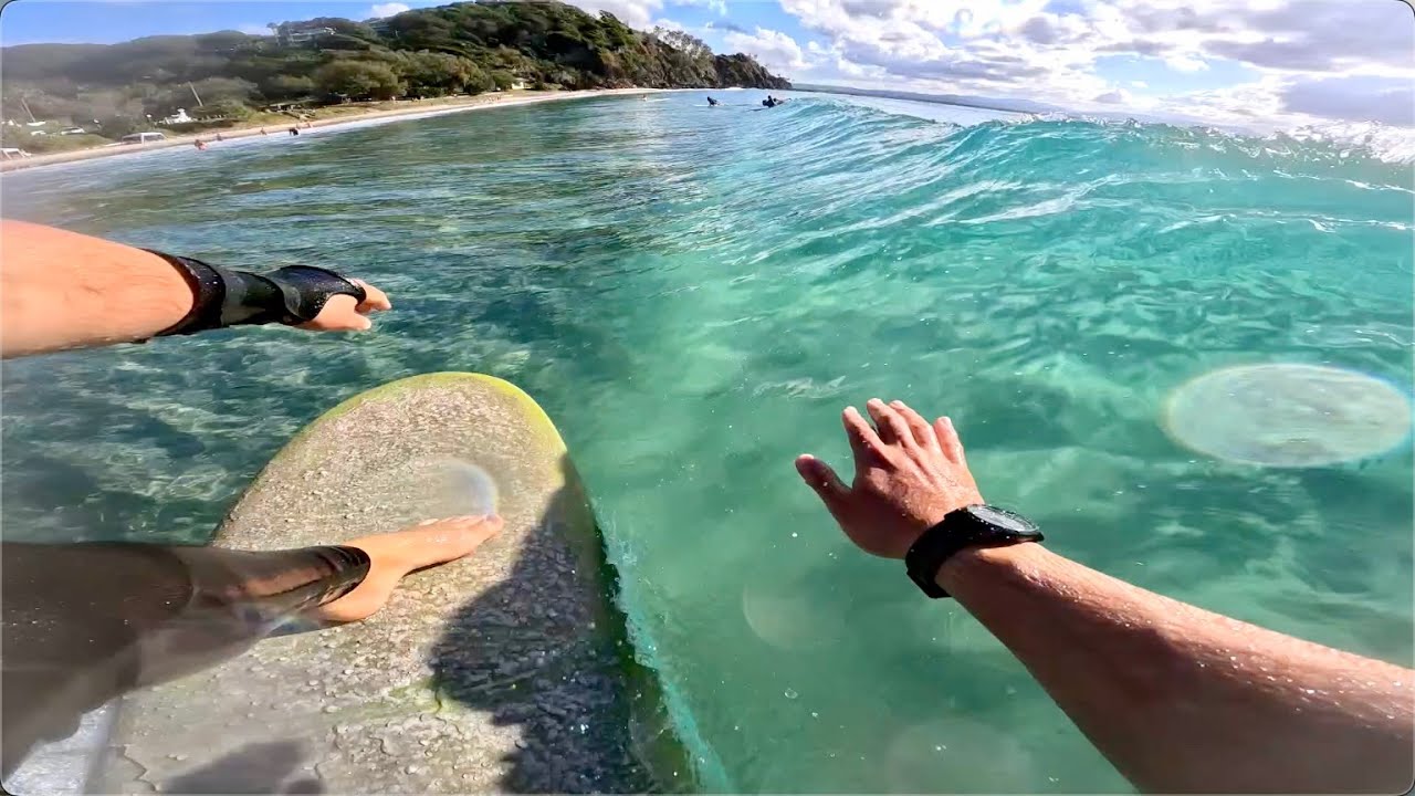 Perfect Conditions Surfing Wategos - Byron Bay Australia