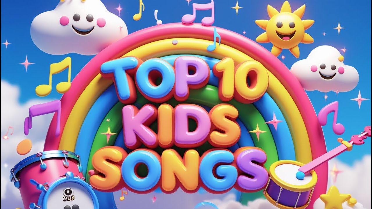 Top 10 Kids Songs #youtubekids #cocochamps #learning #nurseryrhymes #KidsEntertainment