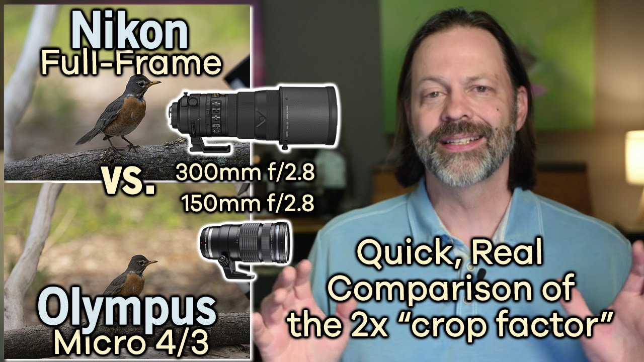 Quick Comparison with Olympus Micro Four Thirds vs Full Frame Sensor.