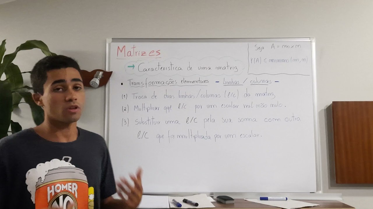 🟡 Matrizes III - característica de uma matriz
