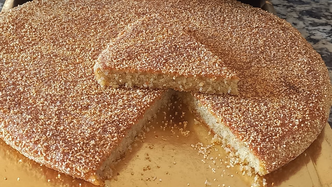 حرشة في الفرن  حجم عائلي بالبلبولة دشعير  صحية ولديدة ورطبة وناجحة 100/100👌😋