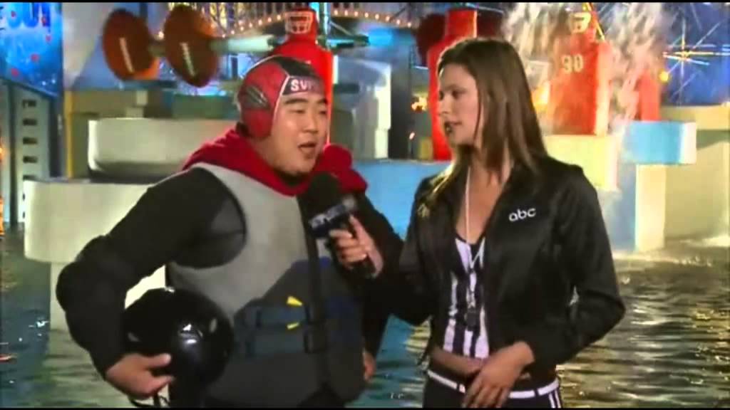 Total Wipeout Winner - 1st girl won $50,000 - Monica Kaufmann Baby Face
