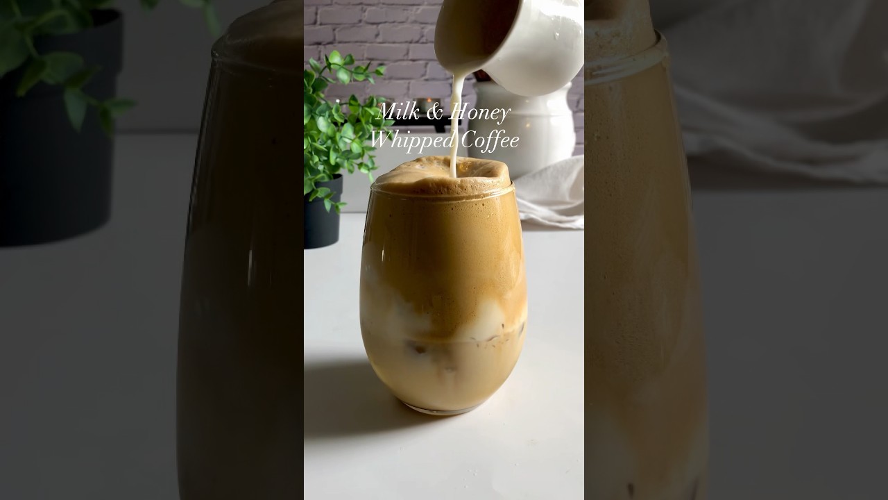 Milk & Honey Whipped Coffee #coffee #coffeerecipe