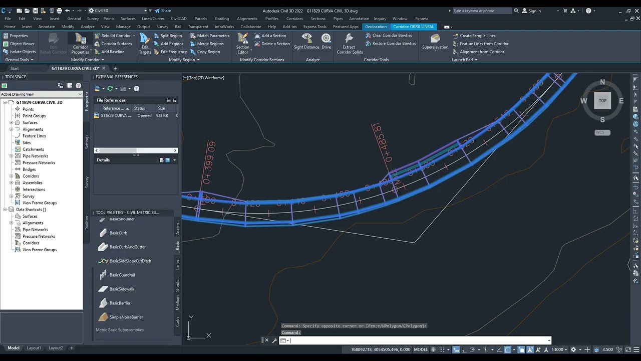 G11B29 CURVA CIVIL 3D