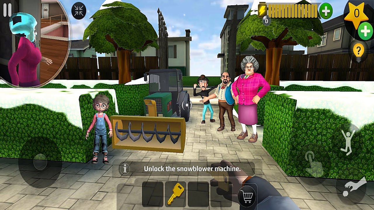 Scary Teacher 3D - Nick in STORY OF SNOWBLOWER! Easy Gameplay | New Update New Levels 2023