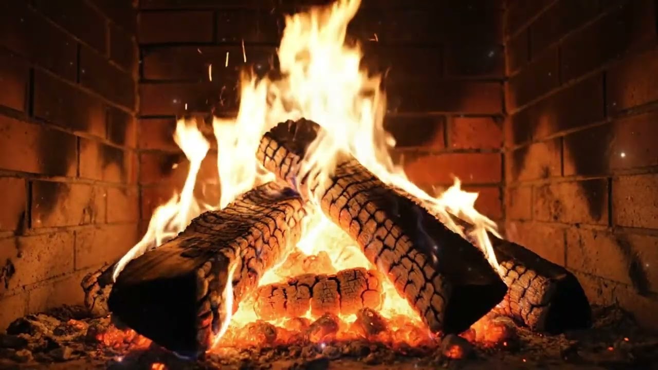 Quiet Fireplace Glow 🔥 Slow Flames & Subtle Fire Audio | 1 Hour Full HD