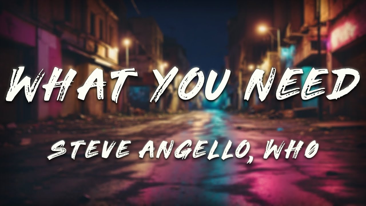 Steve Angello - What You Need (Lyrics)