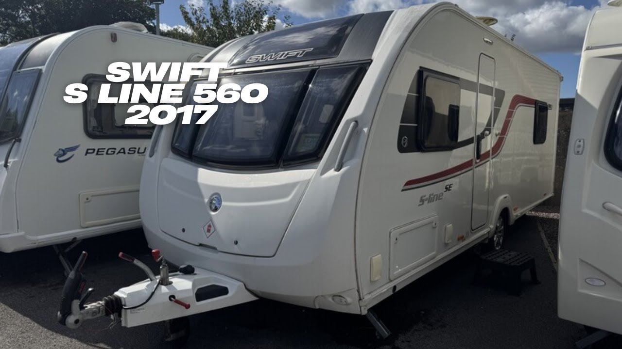 Swift S Line 560 2017 | Used 4 Berth Caravan For Sale UK | Island Bed & End Washroom