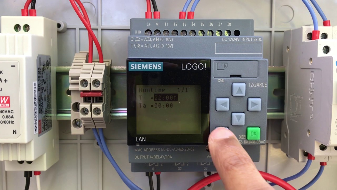 Pool pump automation using Siemens LOGO! PLC
