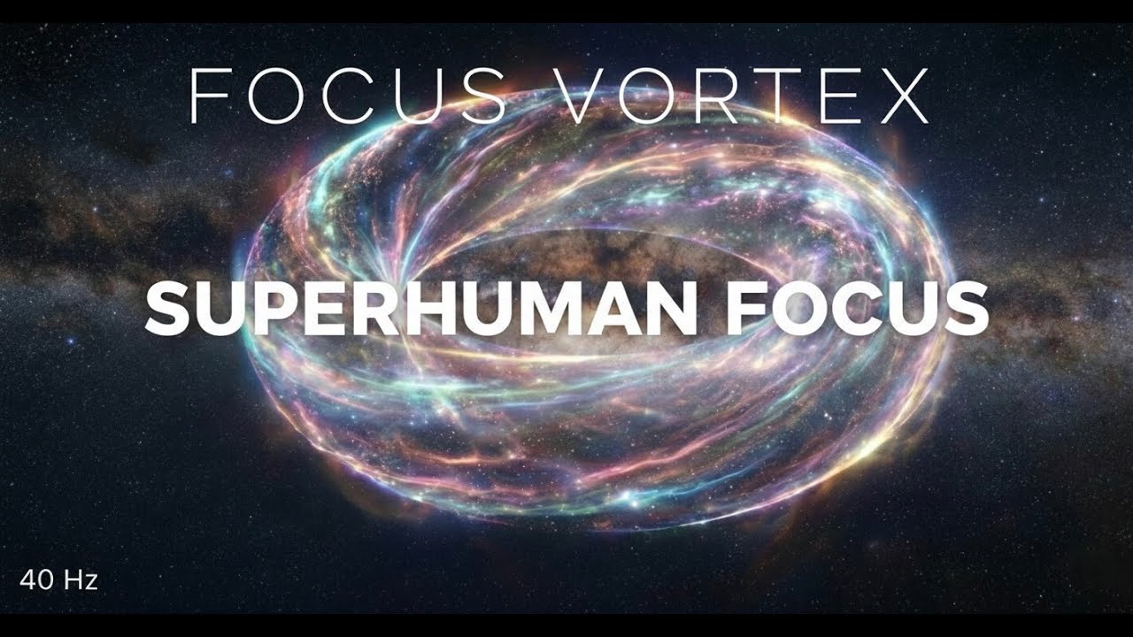 SUPERHUMAN FOCUS 🧠 40Hz Gamma Waves | 100% Brain Power