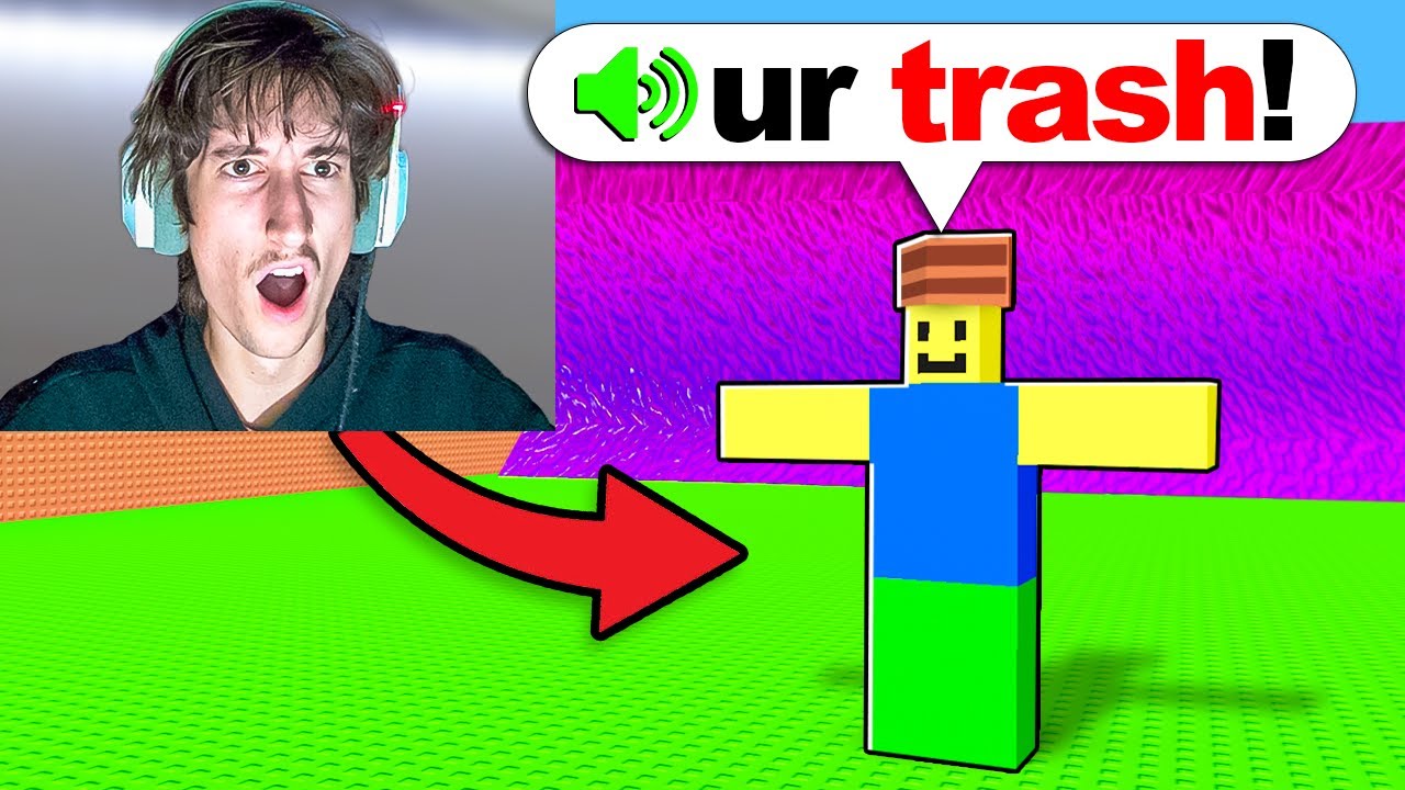 I Added VOICES To Troll YOUTUBER In Escape Tsunami For Brainrots..