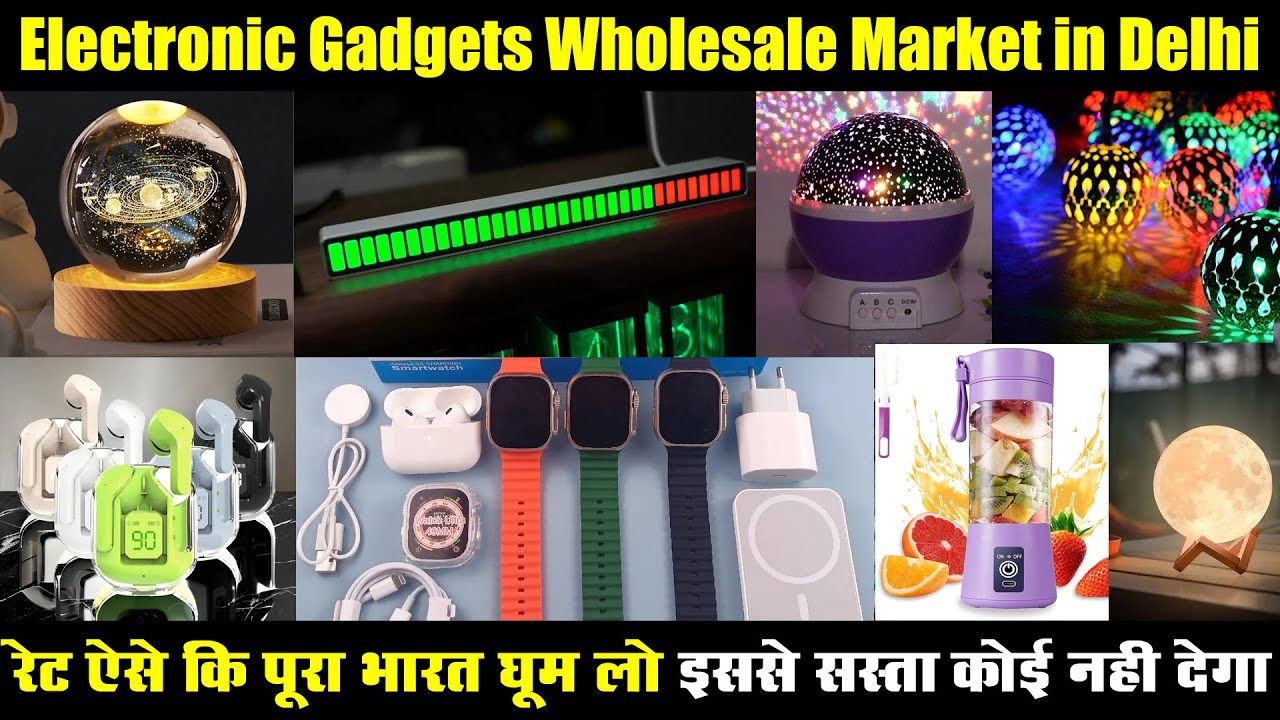 Diwali Led Light Wholesale Market, Smart Gadgets Wholesale Market in Delhi, Electronic Gadgets Shop