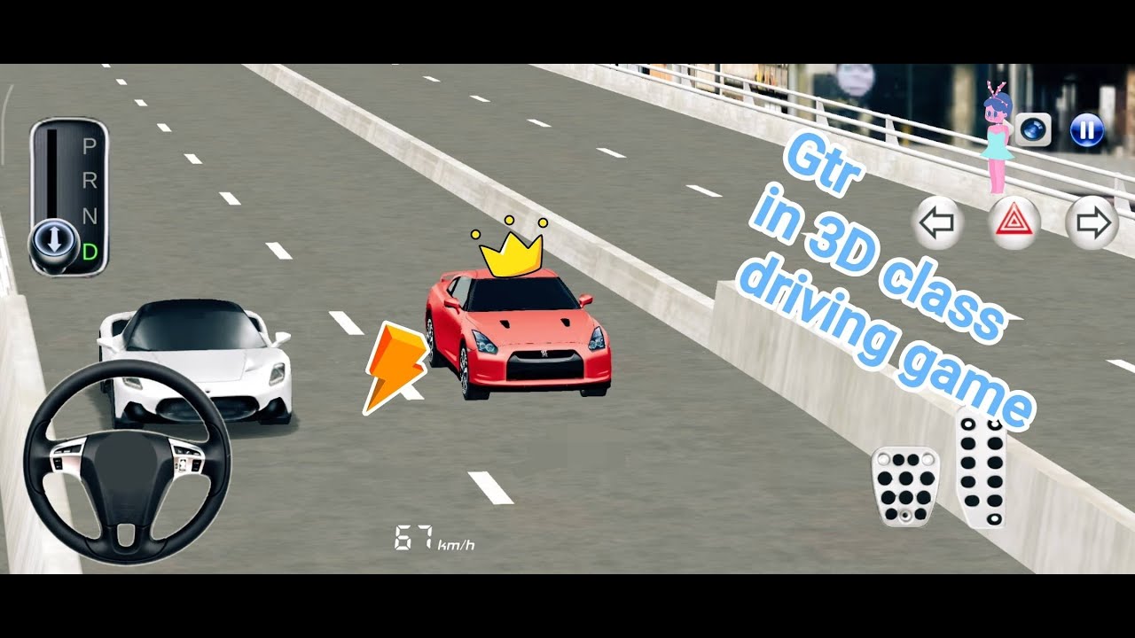 New Red Nissan GTR For Parking - 3d Driving Class android game || Car Game #gameplay #cargames